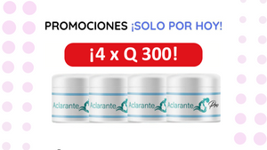 ¡Mega promoción de Crema Aclarante!